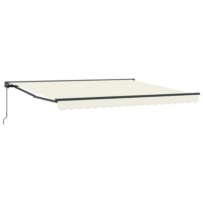 vidaXL Awning Frame Cream 400 x 300 cm Polyester with PU coating
