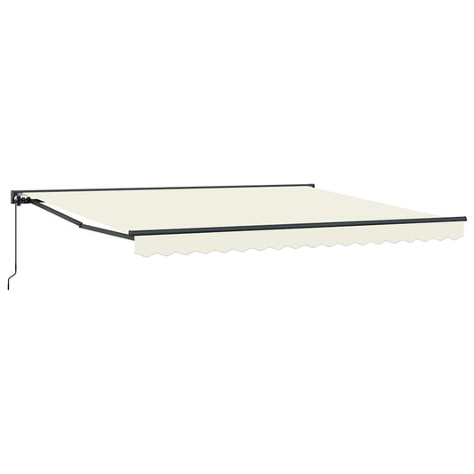 vidaXL Awning Frame Cream 400 x 300 cm Polyester with PU coating