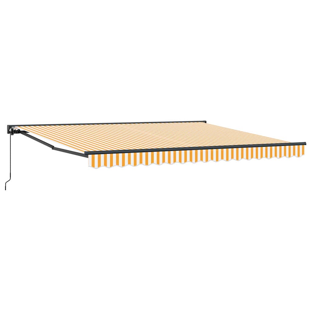 vidaXL Awning Frame Yellow and White 400 x 300 cm