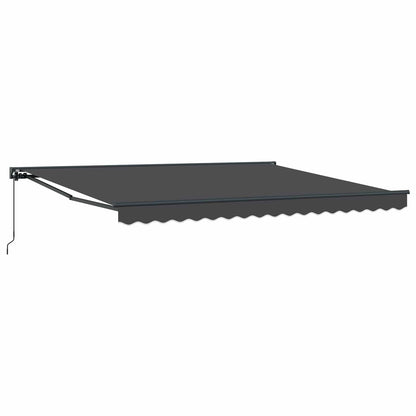 vidaXL Awning Frame Anthracite 400 x 300 cm Polyester with PU coating