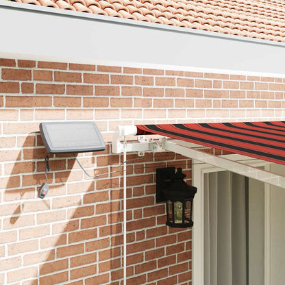 vidaXL Retractable Awning Orange and brown 400 x 300 cm