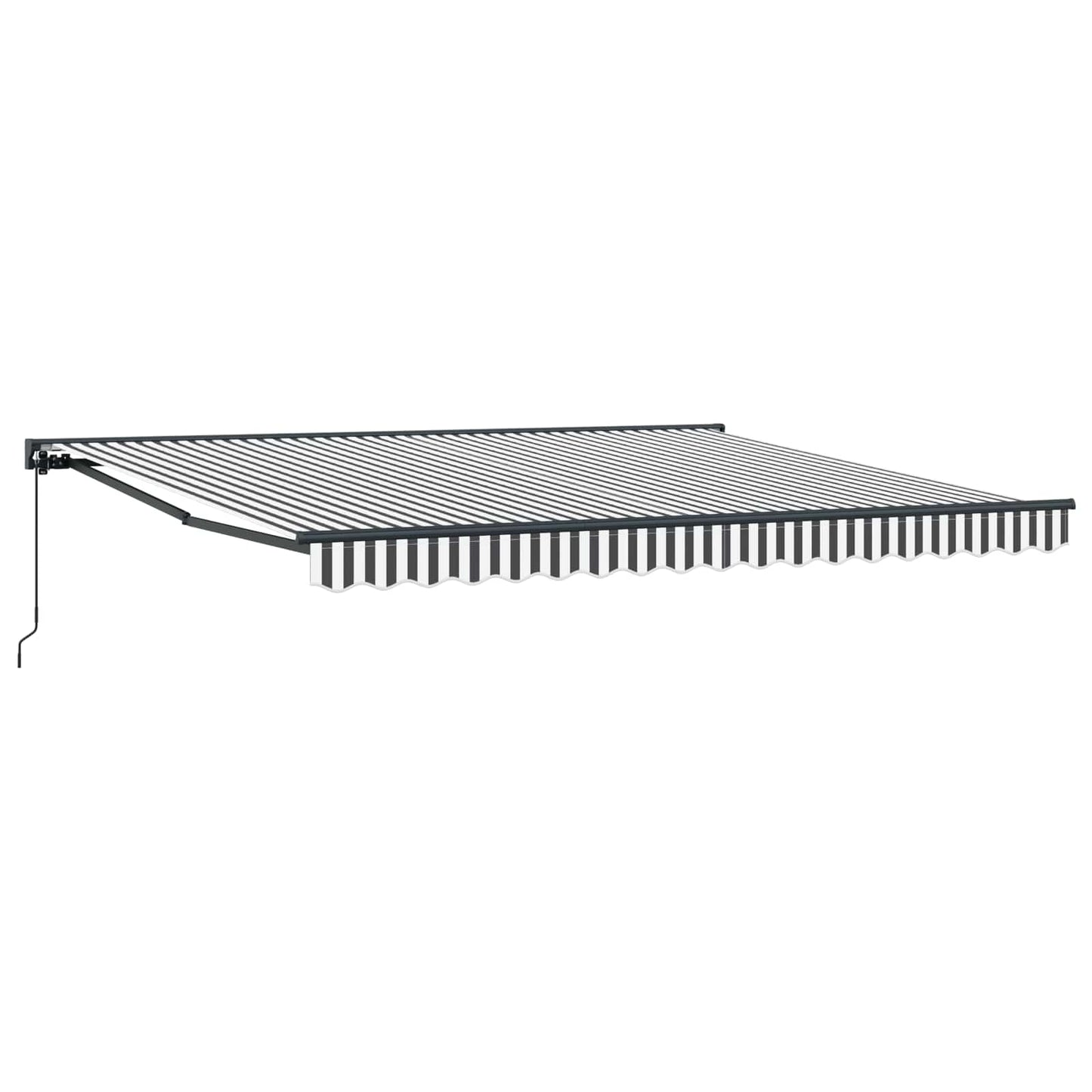 vidaXL Awning Frame Anthracite and White 400 x 300 cm