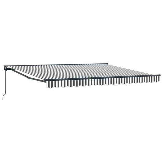 vidaXL Awning Frame Anthracite and White 400 x 300 cm