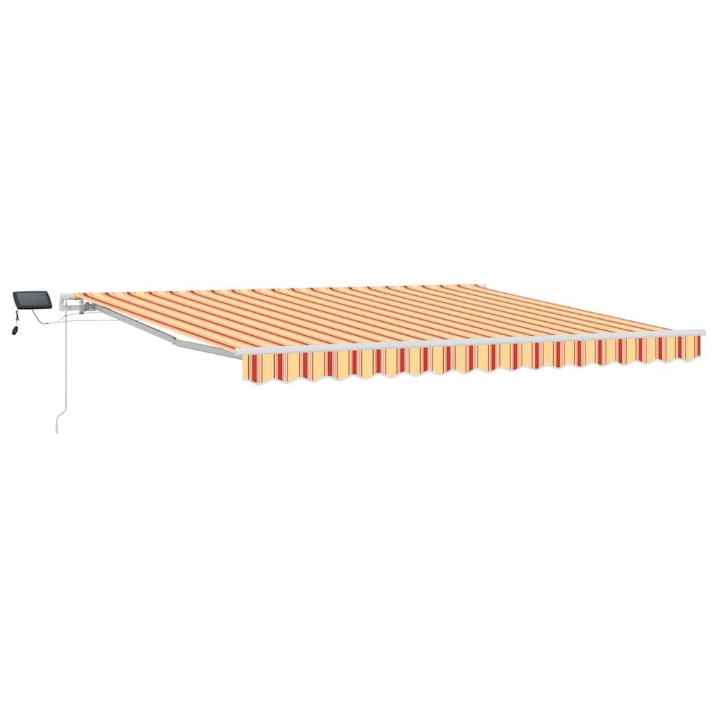 vidaXL Retractable Awning Yellow and Orange 400 x 300 cm