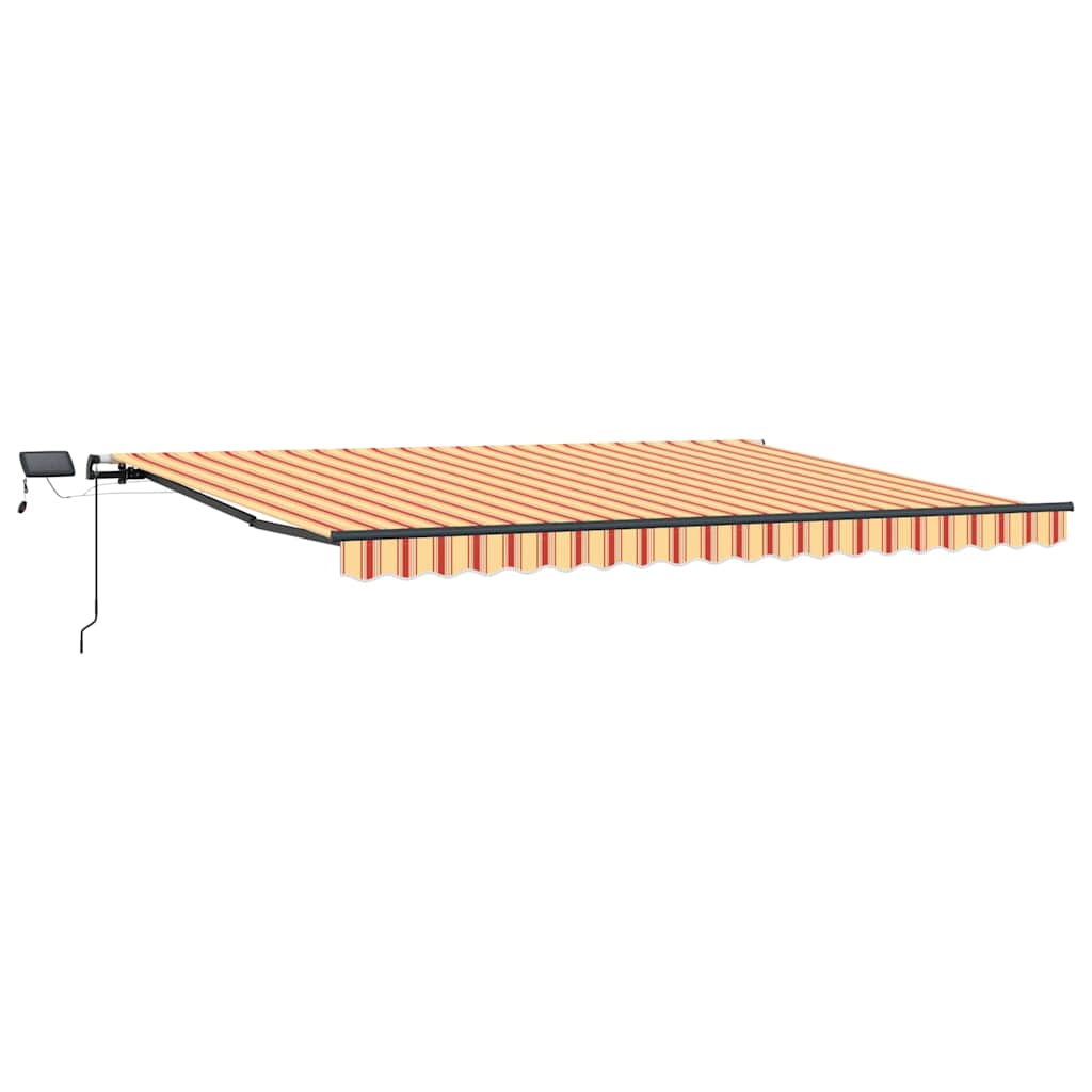 vidaXL Retractable Awning Yellow and Orange 400 x 300 cm