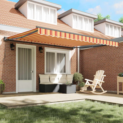 vidaXL Awning Frame Multicolour 400 x 300 cm Polyester with PU coating