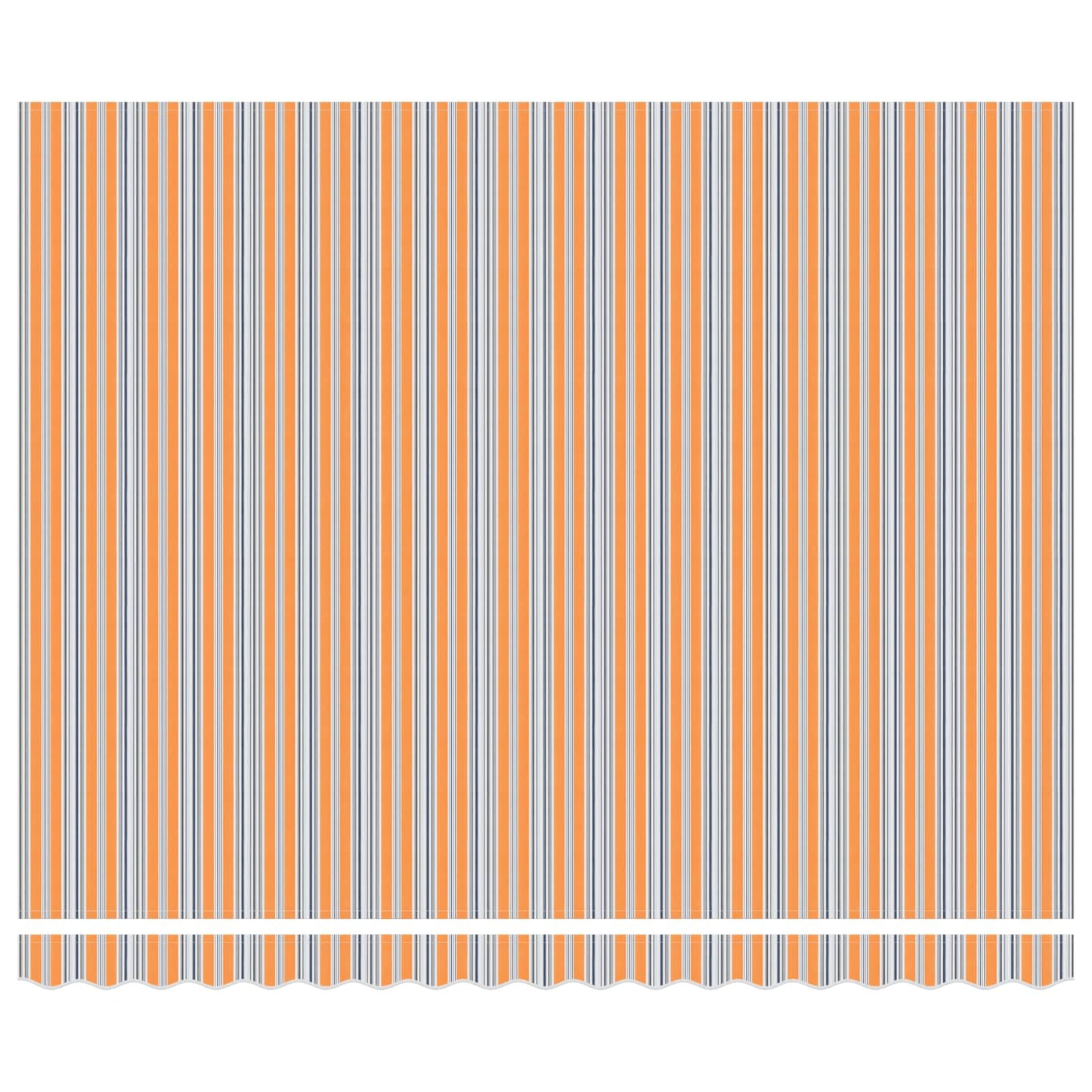 vidaXL Awning Frame Blue and Orange 400 x 300 cm