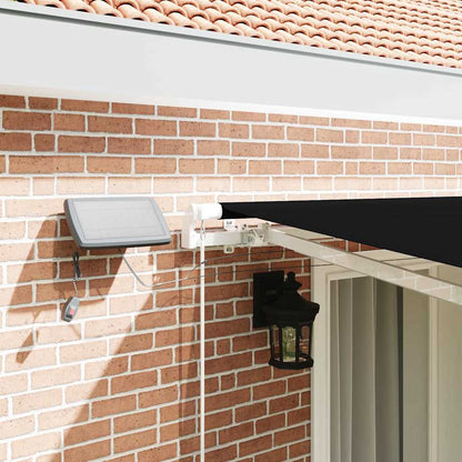 vidaXL Retractable Awning Black 400 x 300 cm Fabric and Aluminium