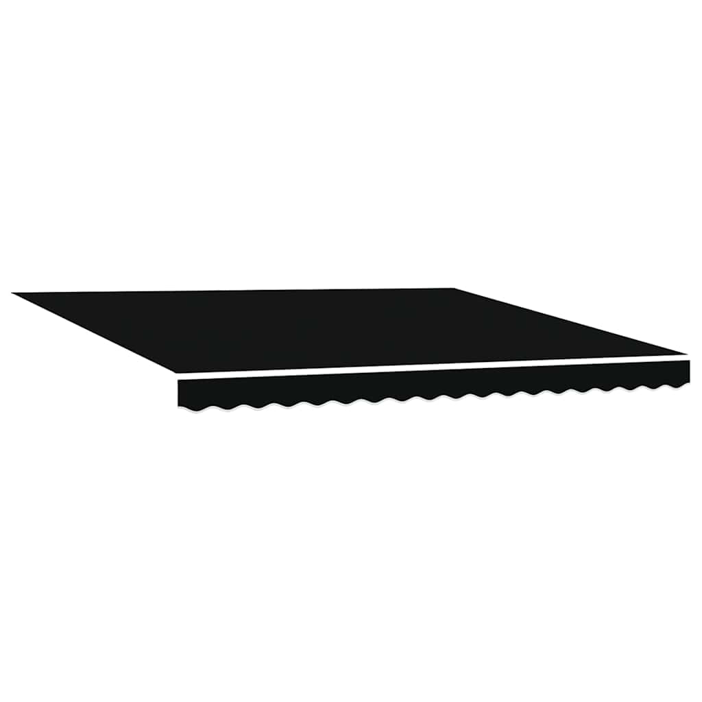 vidaXL Retractable Awning Black 400 x 300 cm Fabric