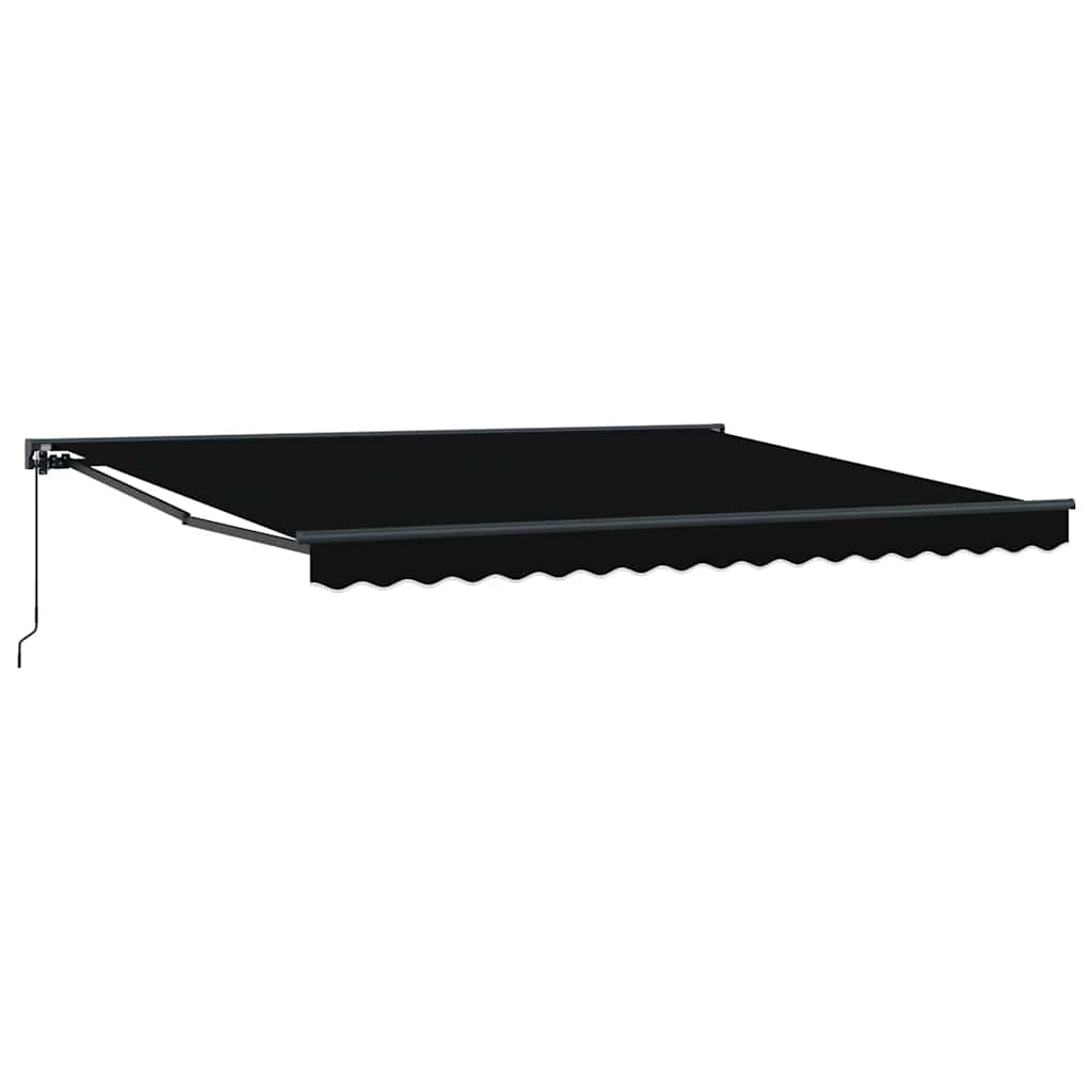 vidaXL Awning Frame Black 400 x 300 cm Polyester with PU coating