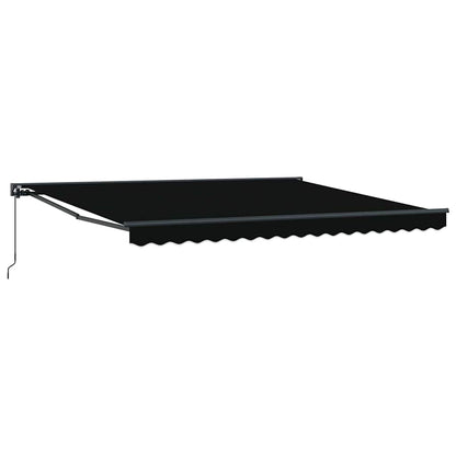 vidaXL Awning Frame Black 400 x 300 cm Polyester with PU coating