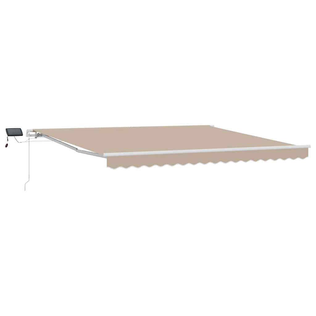 vidaXL Retractable Awning Beige 400 x 300 cm Fabric and Aluminium