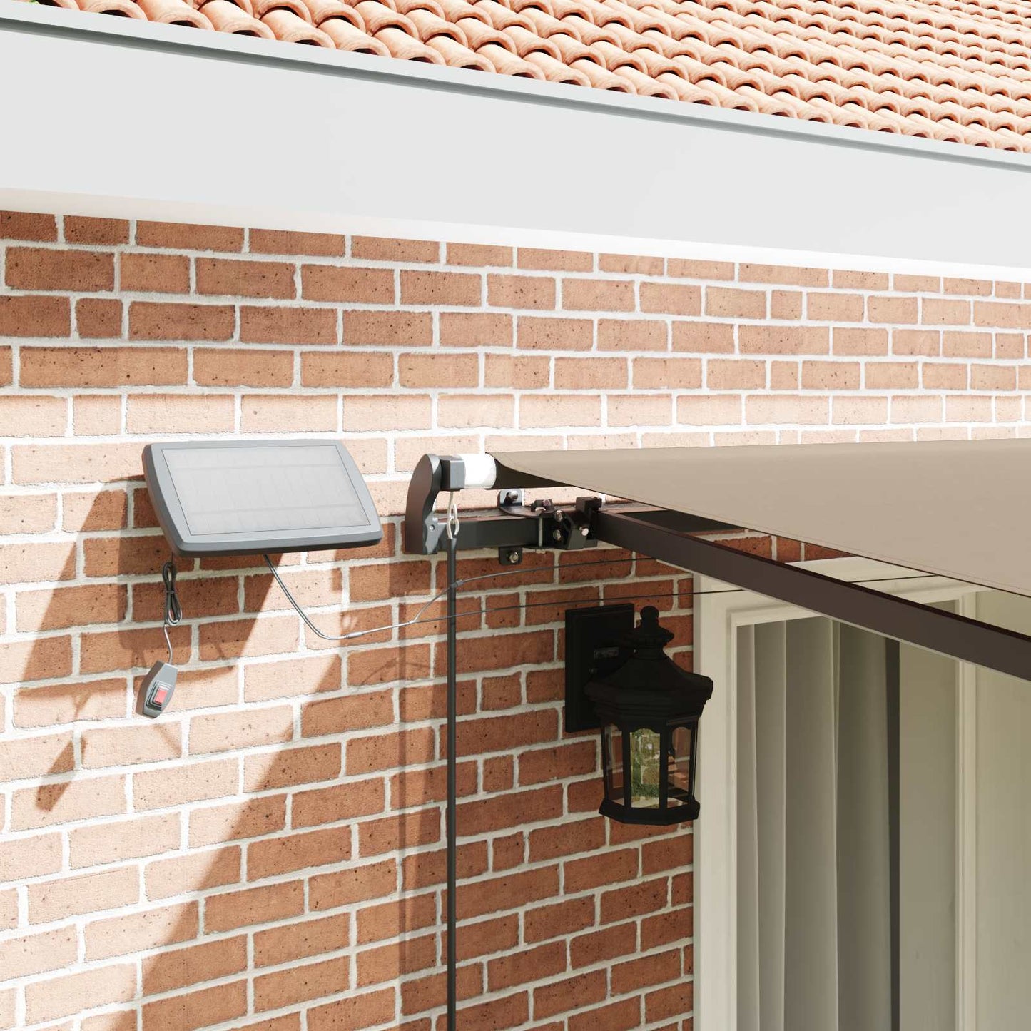 vidaXL Retractable Awning Beige 400 x 300 cm Fabric and Aluminium