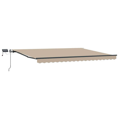 vidaXL Retractable Awning Beige 400 x 300 cm Fabric and Aluminium