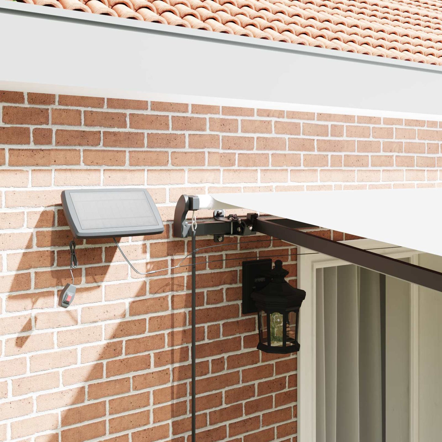 vidaXL Retractable Awning White 400 x 300 cm Fabric