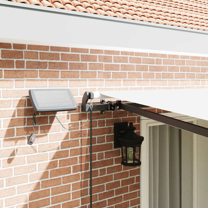 vidaXL Retractable Awning White 400 x 300 cm Fabric
