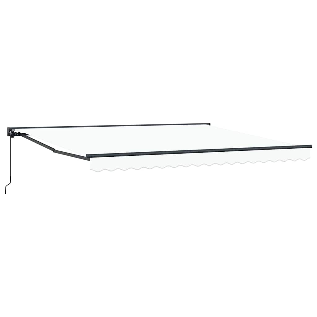 vidaXL Awning Frame White 400 x 300 cm Polyester with PU coating