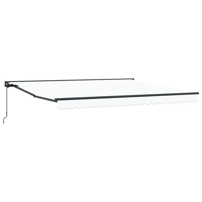 vidaXL Awning Frame White 400 x 300 cm Polyester with PU coating
