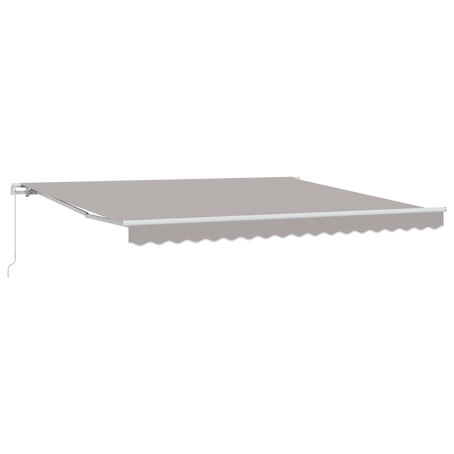 vidaXL Retractable Awning Light Grey 400 x 300 cm