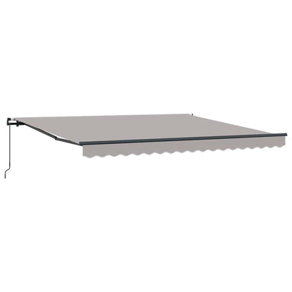 vidaXL Retractable Awning Light Grey 400 x 300 cm