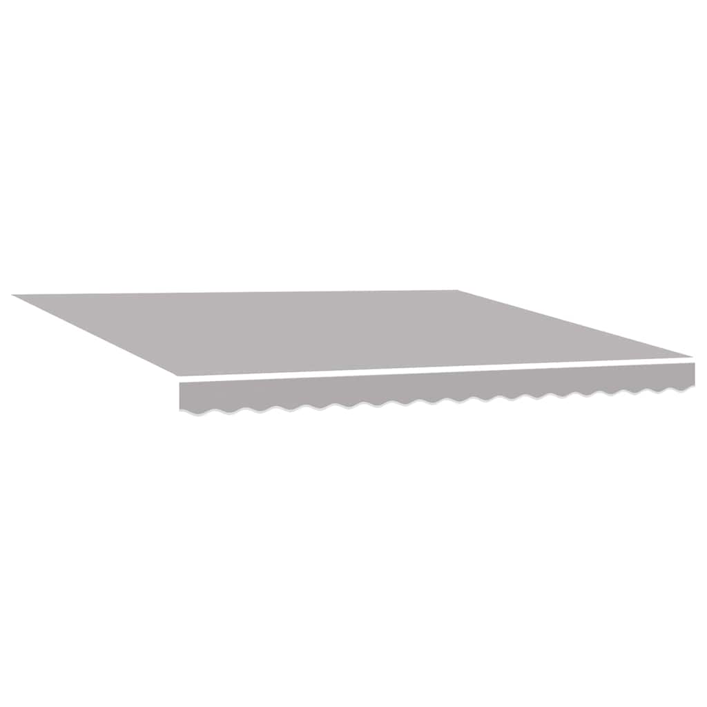 vidaXL Retractable Awning Light Grey 400 x 300 cm Fabric and Aluminium