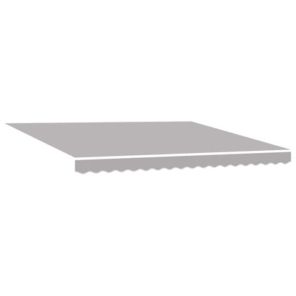 vidaXL Retractable Awning Light Grey 400 x 300 cm Fabric and Aluminium