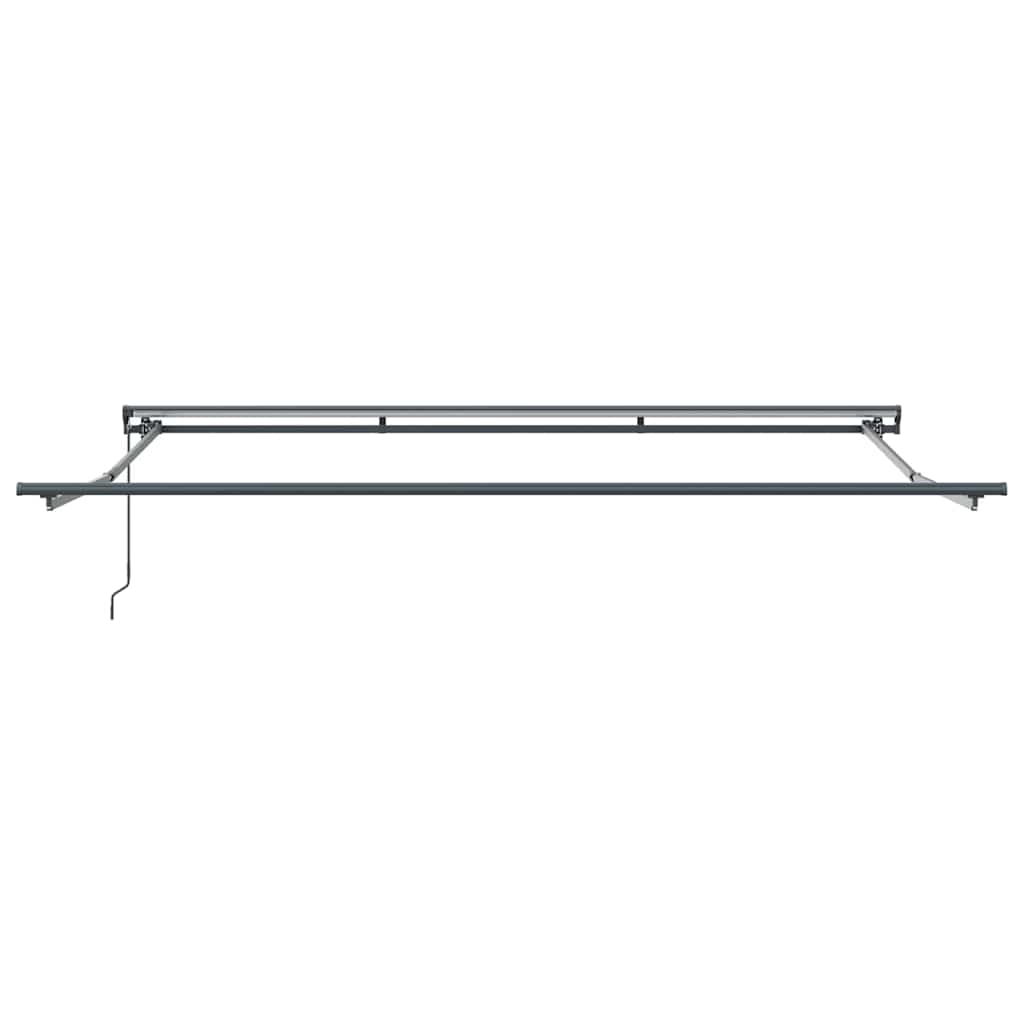 vidaXL Awning Frame Light Grey 400 x 300 cm Polyester with PU coating