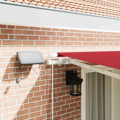 vidaXL Retractable Awning Red 400 x 300 cm Fabric and Aluminium