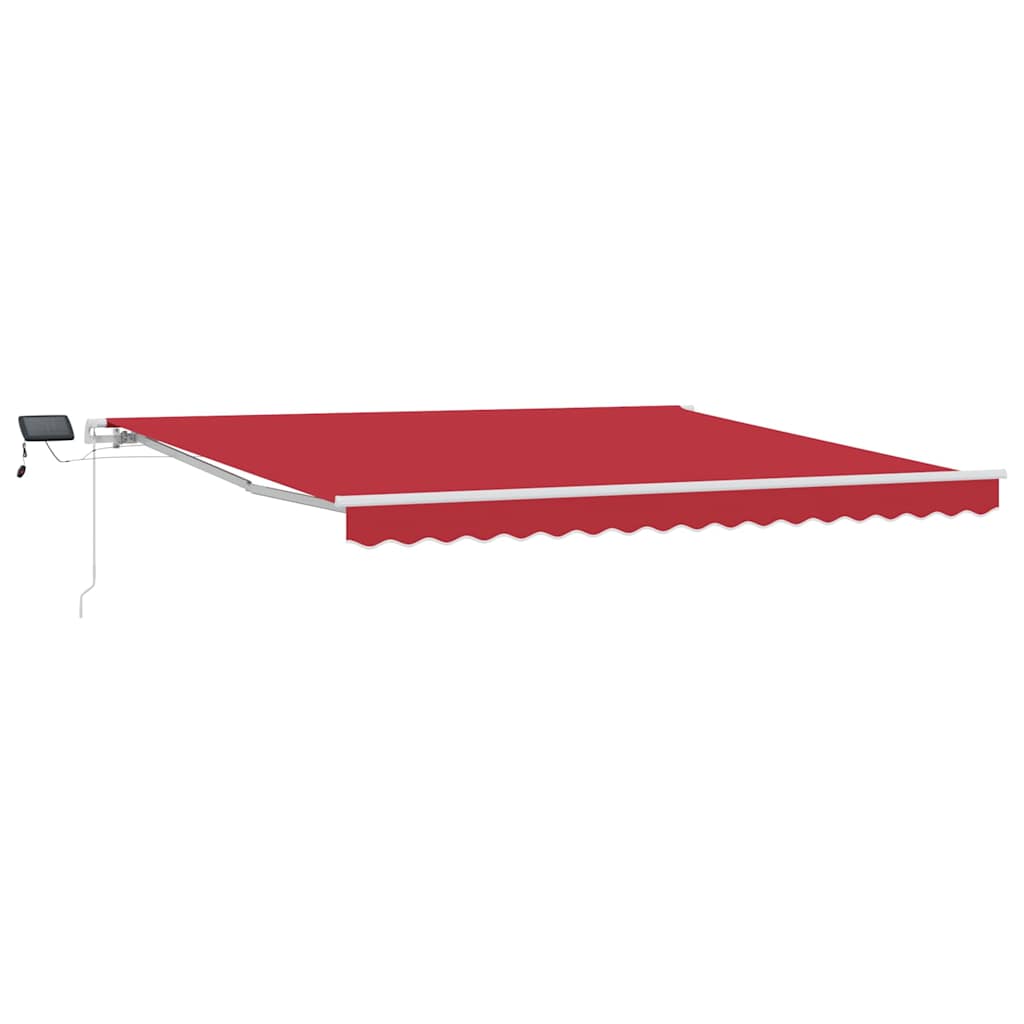 vidaXL Retractable Awning Red 400 x 300 cm Fabric and Aluminium
