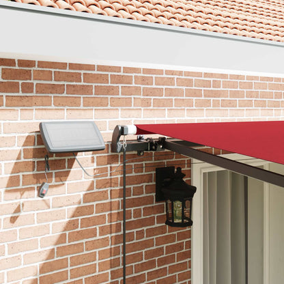 vidaXL Retractable Awning Red 400 x 300 cm Fabric and Aluminium