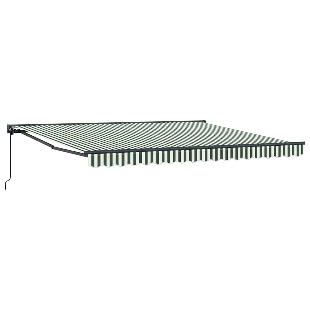 vidaXL Awning Frame Green and White 400 x 300 cm