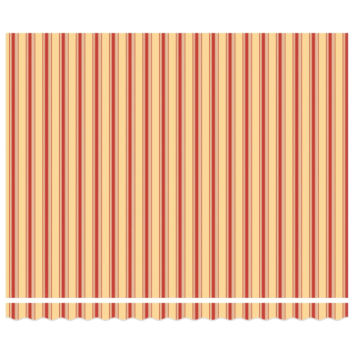 vidaXL Retractable Awning Yellow and orange 400 x 350 cm Fabric