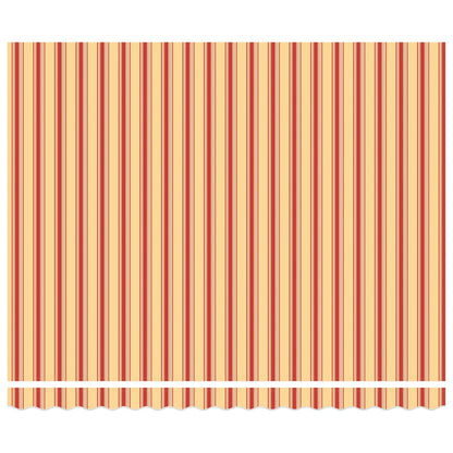 vidaXL Retractable Awning Yellow and orange 400 x 350 cm Fabric
