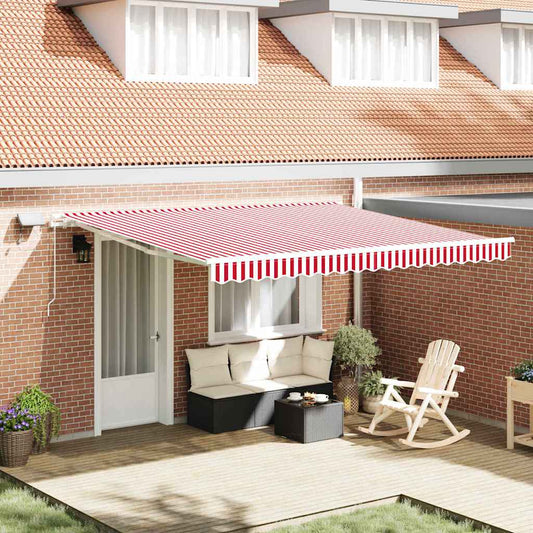 vidaXL Retractable Awning with Solar LED