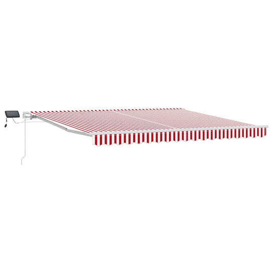 vidaXL Retractable Awning with Solar LED