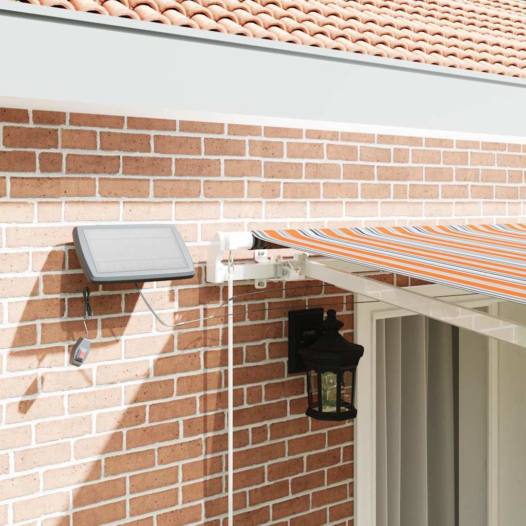 vidaXL Retractable Awning Multicolour 400 x 300 cm