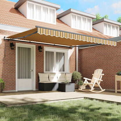 vidaXL Retractable Awning Multicolour 400 x 350 cm