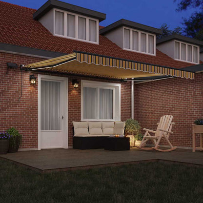 vidaXL Retractable Awning Multicolour 400 x 350 cm