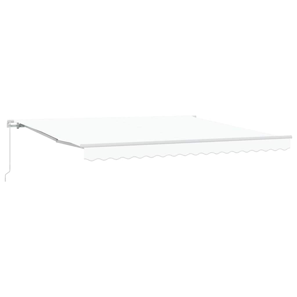 vidaXL Retractable Awning White 400 x 350 x 165 cm