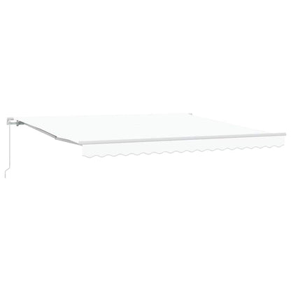 vidaXL Retractable Awning White 400 x 350 x 165 cm