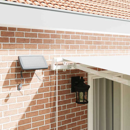 vidaXL Retractable Awning White 400 x 300 cm Fabric and Steel
