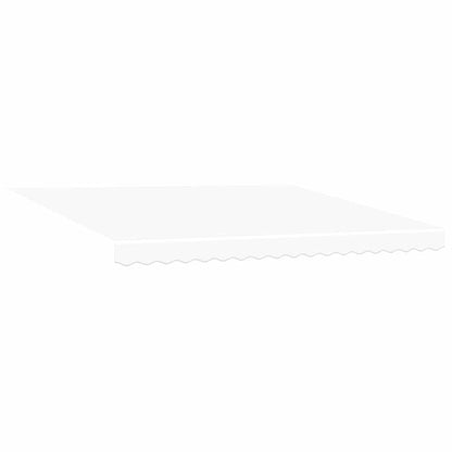 vidaXL Retractable Awning White 400 x 300 cm Fabric and Steel