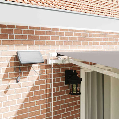 vidaXL Retractable Awning Light Grey 400 x 300 cm Fabric and Aluminium