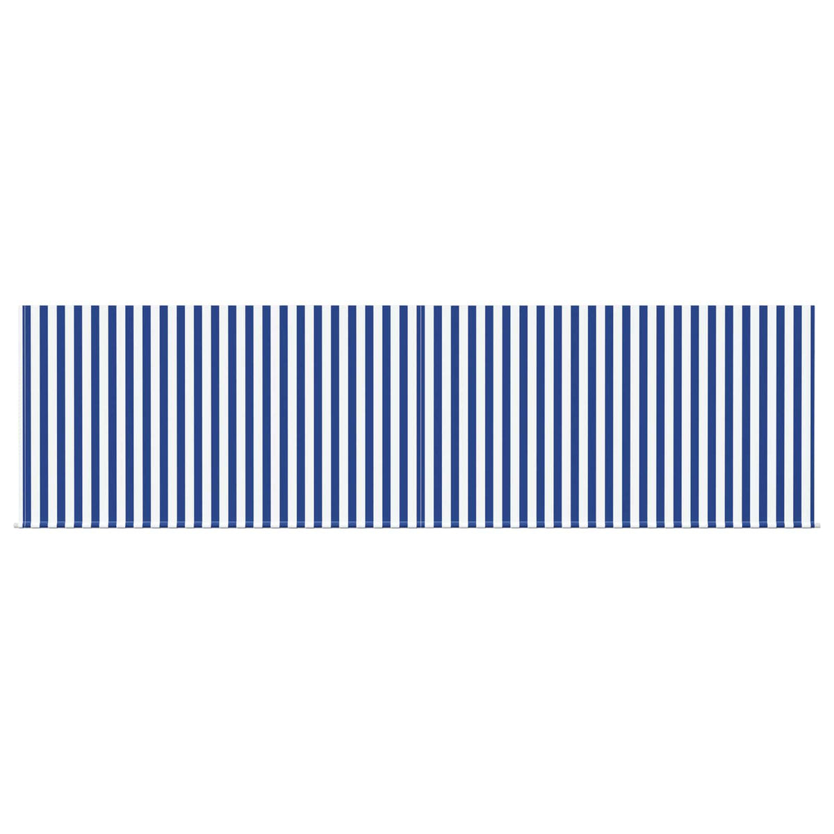 vidaXL Manual Awning 4.5 x 3 m Blue and White Stripe 100% Polyester
