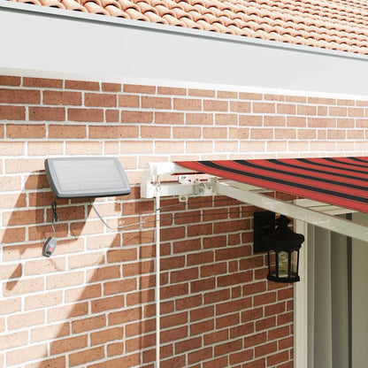 vidaXL Retractable Awning Orange and brown 450 x 300 cm