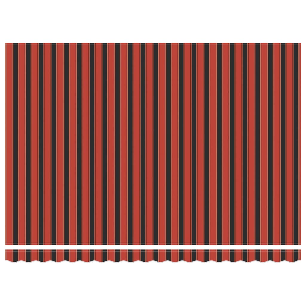 vidaXL Retractable Awning Orange and brown 450 x 300 cm