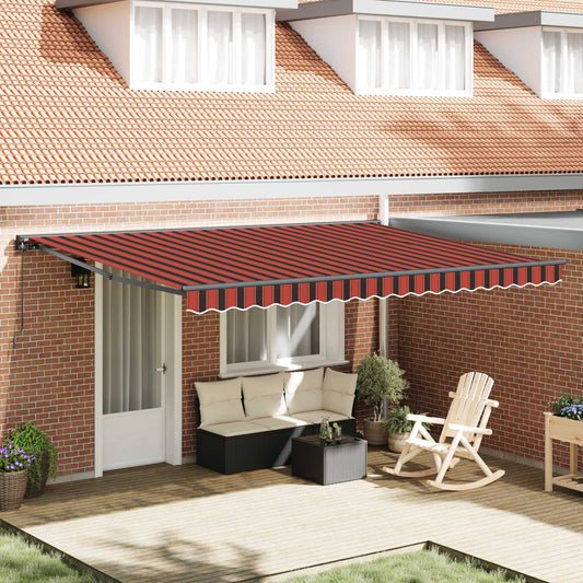 vidaXL Awning Frame Orange and Black 450 x 300 cm