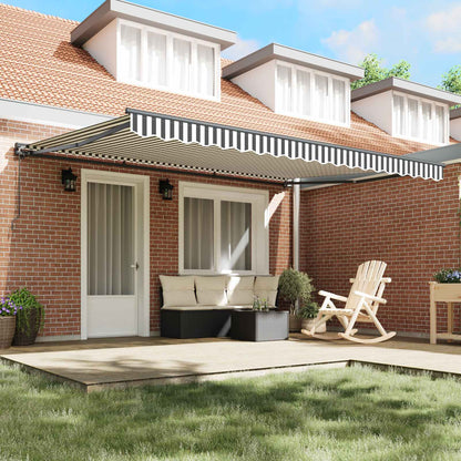 vidaXL Awning Frame Anthracite and White 450 x 300 cm