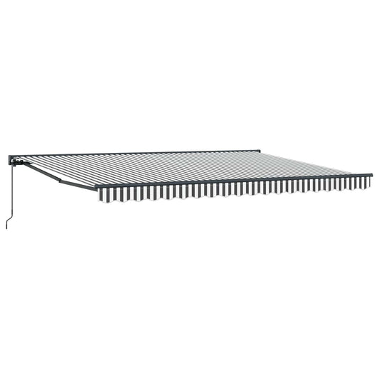 vidaXL Awning Frame Anthracite and White 450 x 300 cm