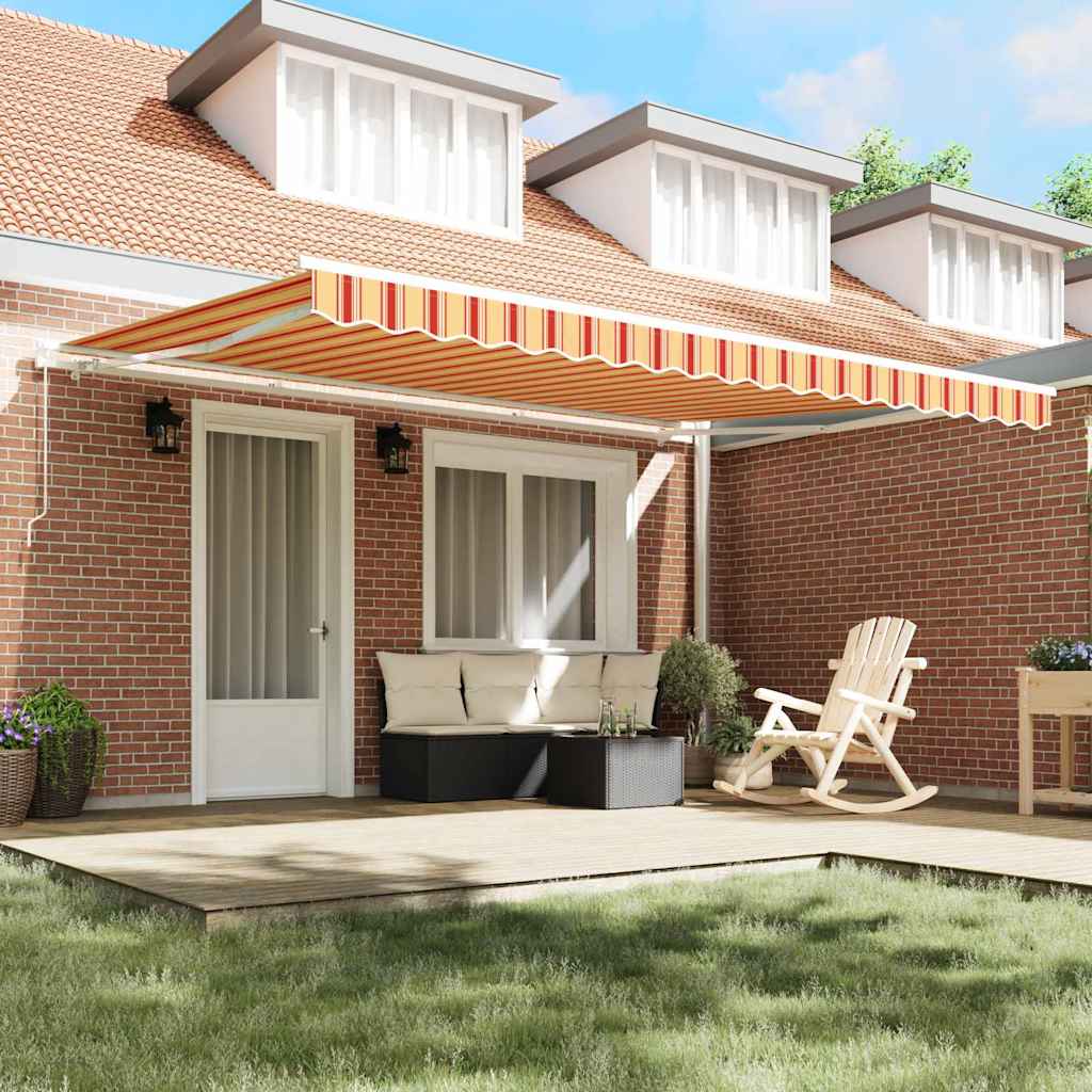 vidaXL Retractable Awning 450 x 300 cm Polyester and Aluminium